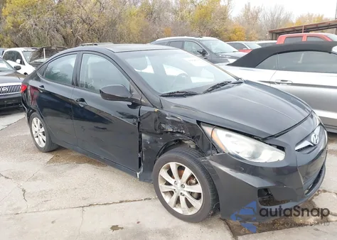 2012 Hyundai Accent Gls z USA, uszkodzony, nr VIN KMHCU4AE1CU263416